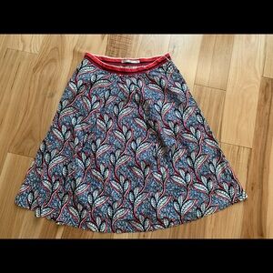 NWOT Zara Trafaluc Midi Skirt Pleated African Ankara Pockets Size M